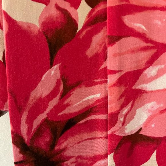 INC Red Floral Pants Size 6 - Picture 4 of 8